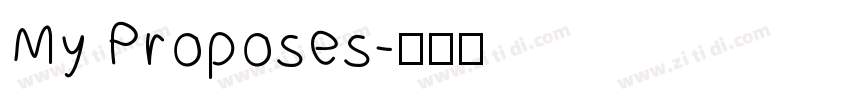 My Proposes字体转换